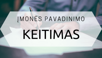 Įmonės pavadinimo keitimas