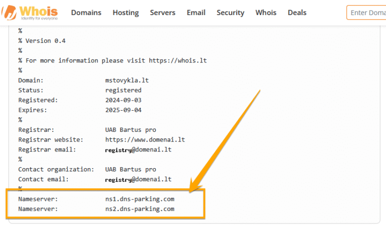 Hostinger DNS serveriai (Name Servers)