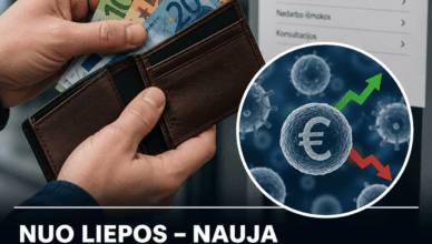 nuo liepos nauja nedarbo ismoku tvarka kodel vieniems ismoka dides o kitiems gali sumazeti