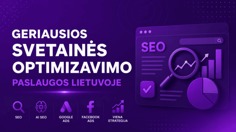 Geriausios svetainės optimizavimo paslaugos Lietuvoje