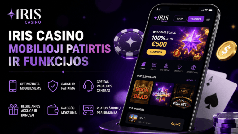 Iris Casino mobilioji patirtis ir funkcijos 3 Iris Casino mobilioji patirtis ir funkcijos