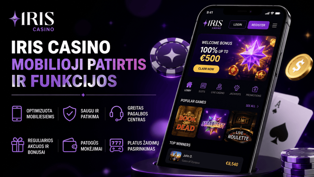 iris casino mobilioji patirtis ir funkcijos