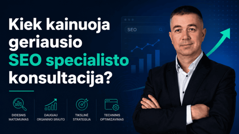 Kiek kainuoja geriausio SEO specialisto konsultacija?