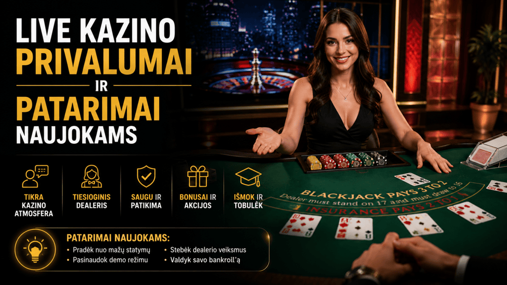 live kazino privalumai ir patarimai naujokams