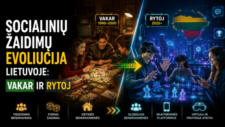 Socialinių žaidimų evoliucija Lietuvoje: vakar ir rytoj (unikalus žvilgsnis į įpročius, bendruomenes ir technologijas) 5 Socialinių žaidimų evoliucija Lietuvoje: vakar ir rytoj (unikalus žvilgsnis į įpročius, bendruomenes ir technologijas)