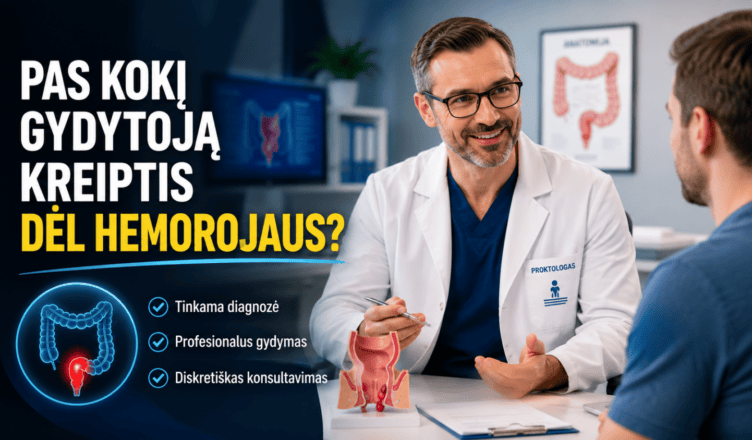 Pas kokį gydytoją kreiptis dėl hemorojaus?