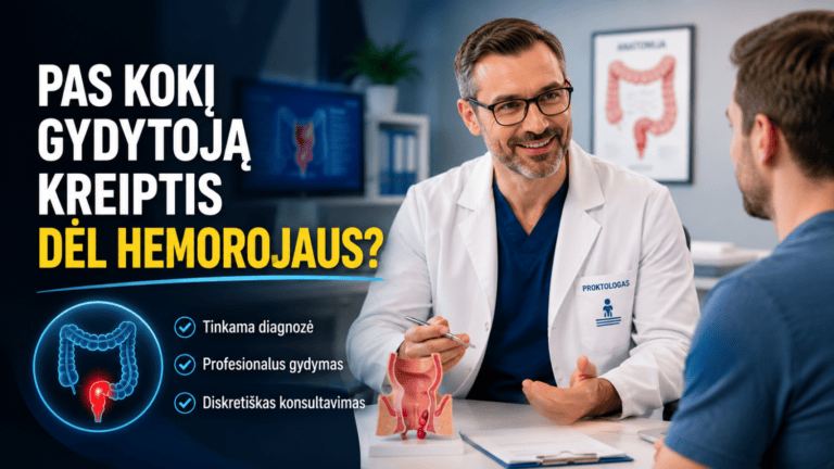 Pas kokį gydytoją kreiptis dėl hemorojaus?