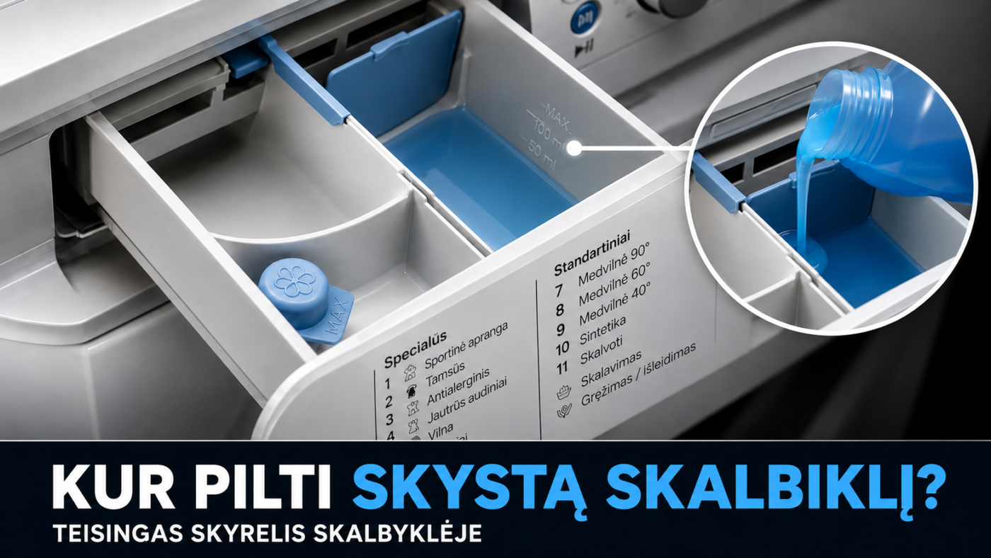 kur pilti skysta skalbikli