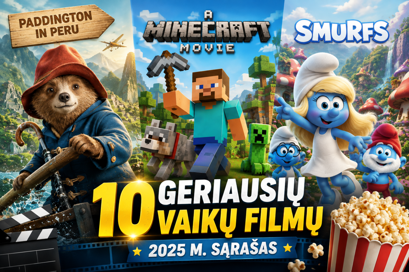 10 geriausiu 2025 metu filmu sarasas vaikams