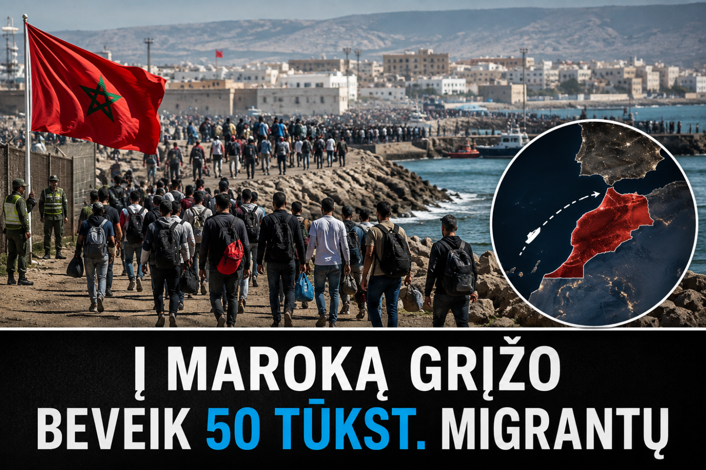 ispanijos ministerija i maroka grizo beveik 50 tukst migrantu