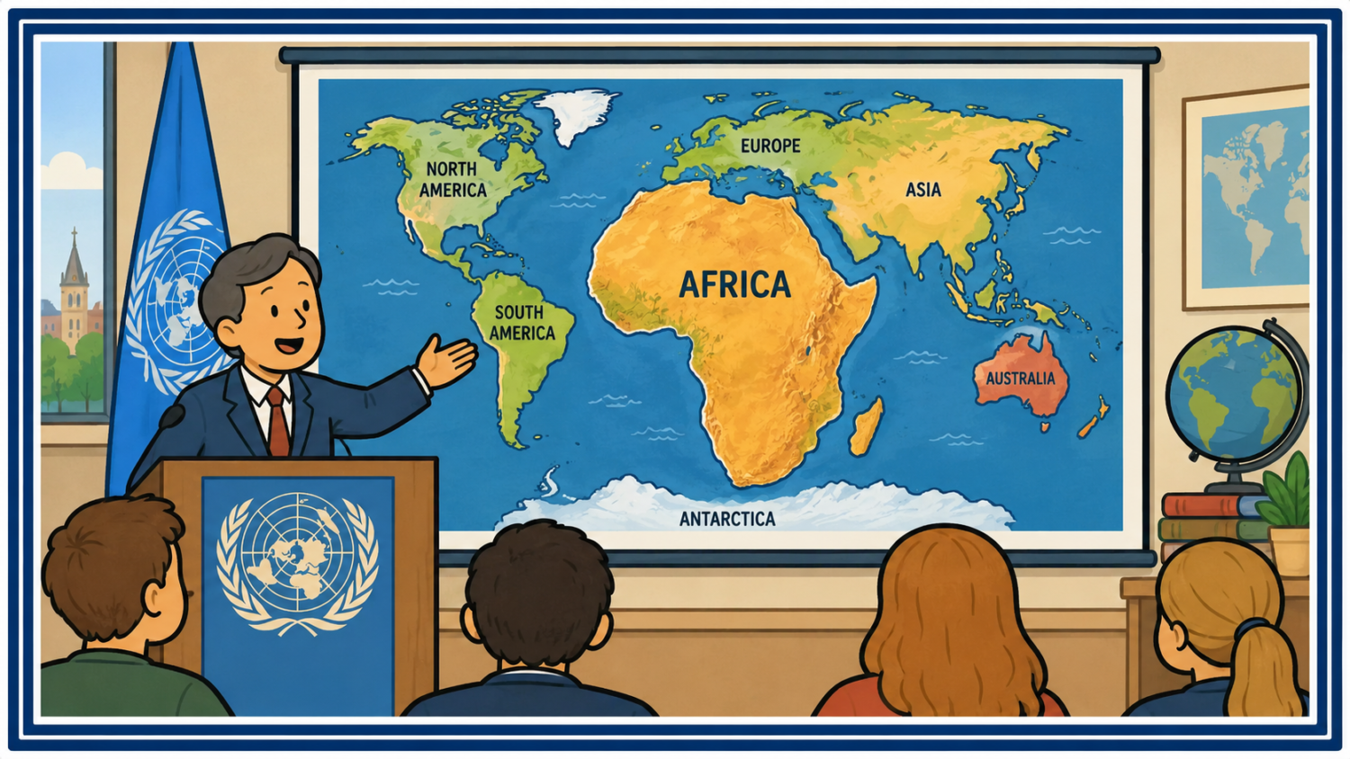 kodel afrika pasaulio zemelapiuose atrodo mazesne jt balsavo uz pokycius