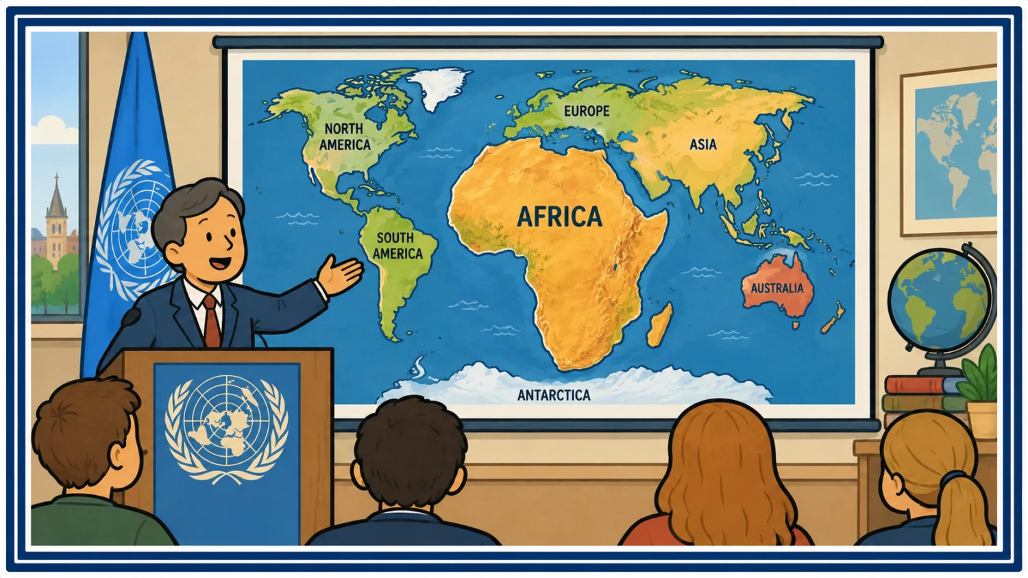 kodel afrika pasaulio zemelapiuose atrodo mazesne jt balsavo uz pokycius