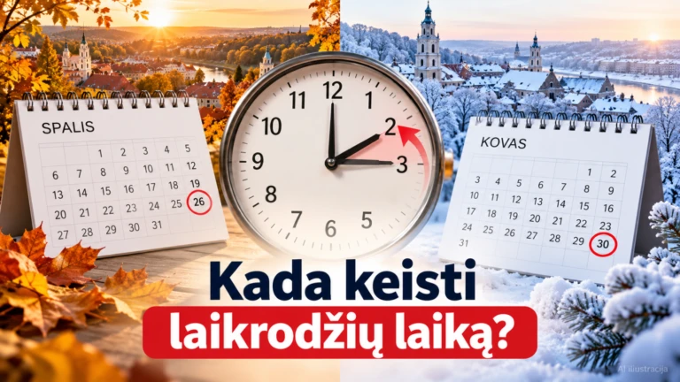 Kada keisti laikrodžių laiką? Šiemet laikrodžius suksime anksčiau 2 Kada keisti laikrodžių laiką? Šiemet laikrodžius suksime anksčiau